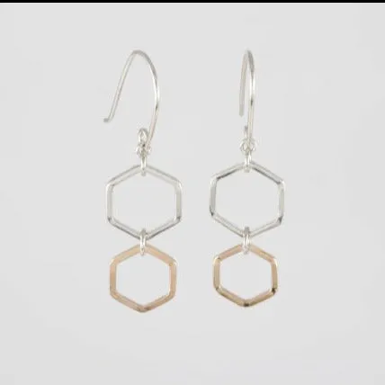 Hexagon Earrings