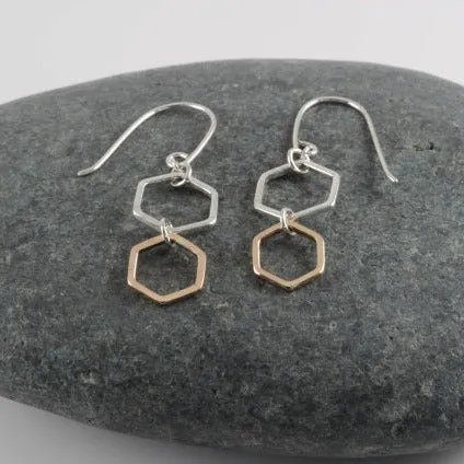 Hexagon Earrings