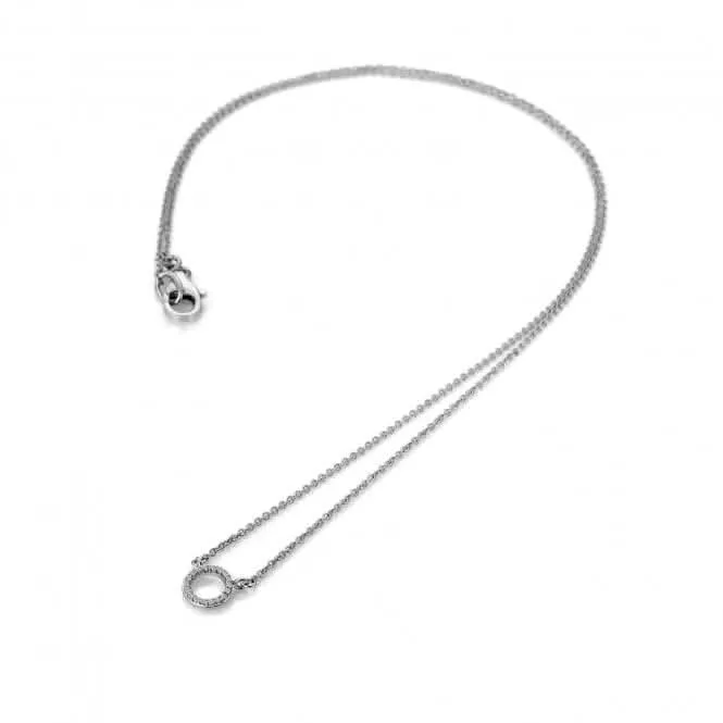 Hot Diamonds Infinity White Gold Necklace GN018