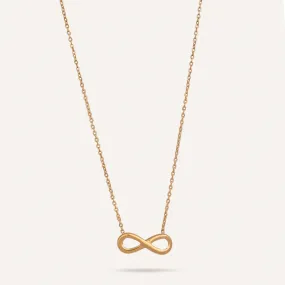 Keira Infinity Symbol Pendant Necklace In Gold-Tone