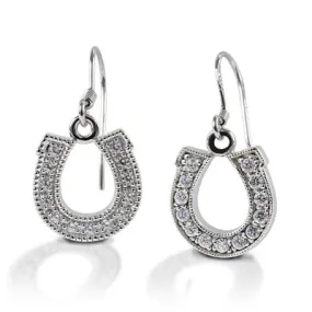 Kelly Herd Horseshoe Dangle Earrings