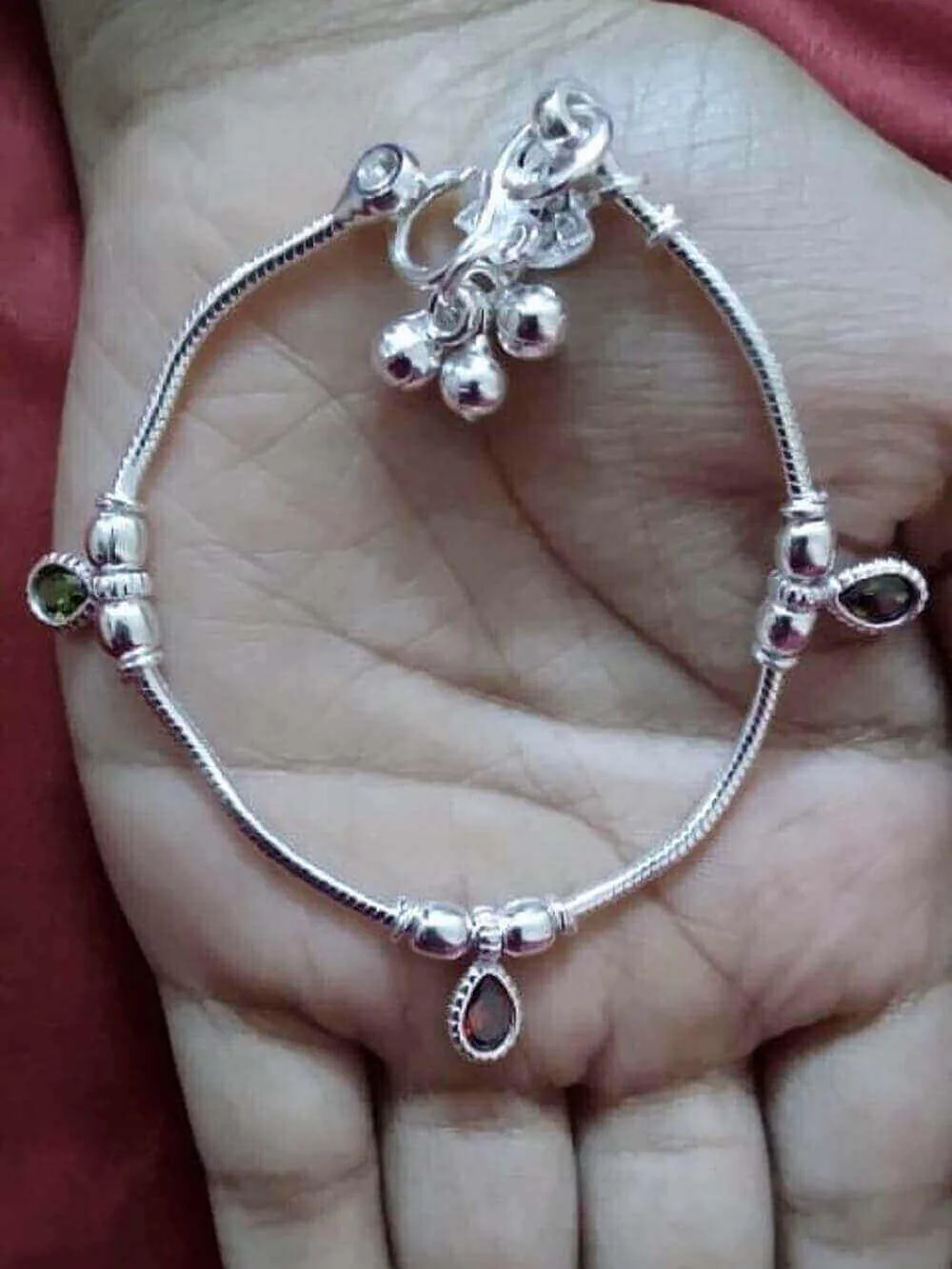 Kids Silver Anklets (0-2 yrs)