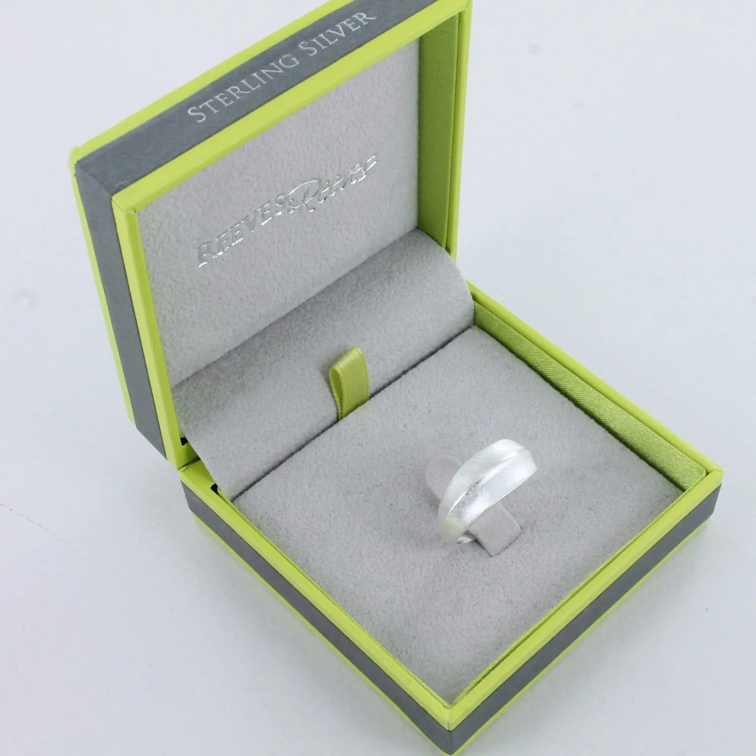 Linear Leaf Sterling Silver Ring