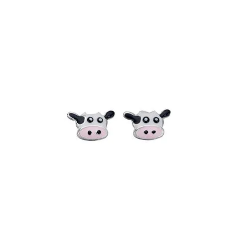 Little Cow Sterling Silver Stud Earrings