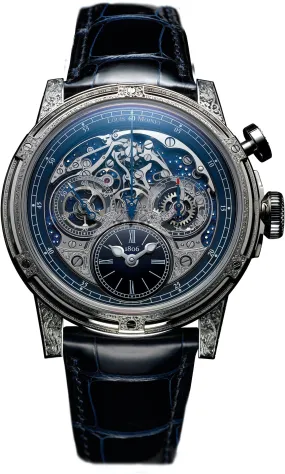 LM Watch MemORSSRed Eclipse White Gold Hand Engraved Limited Edition