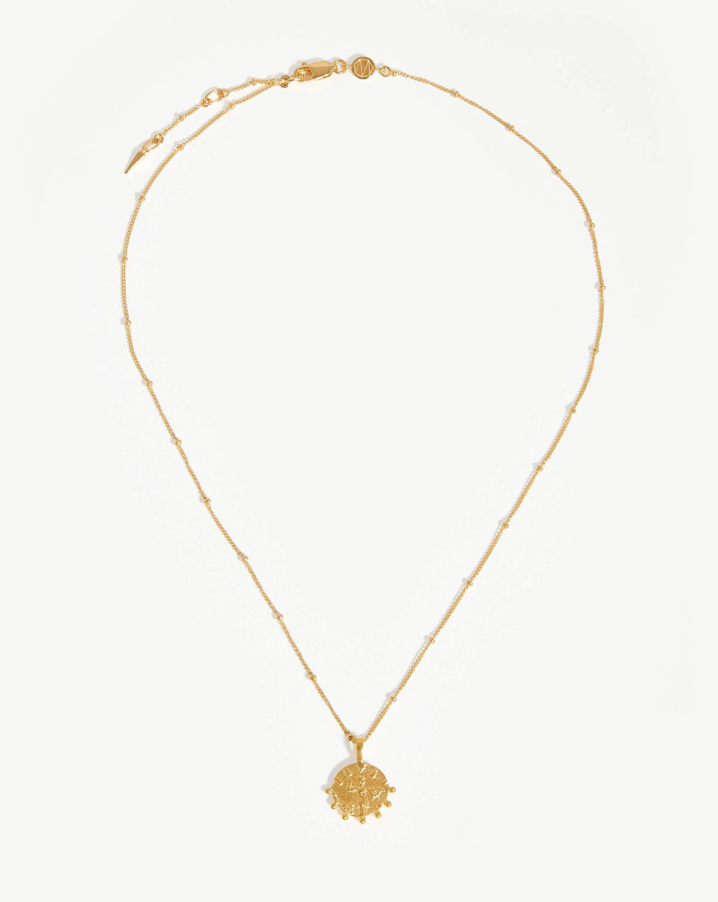 Lucy Williams Mini Beaded Coin Necklace