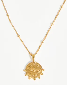 Lucy Williams Mini Beaded Coin Necklace