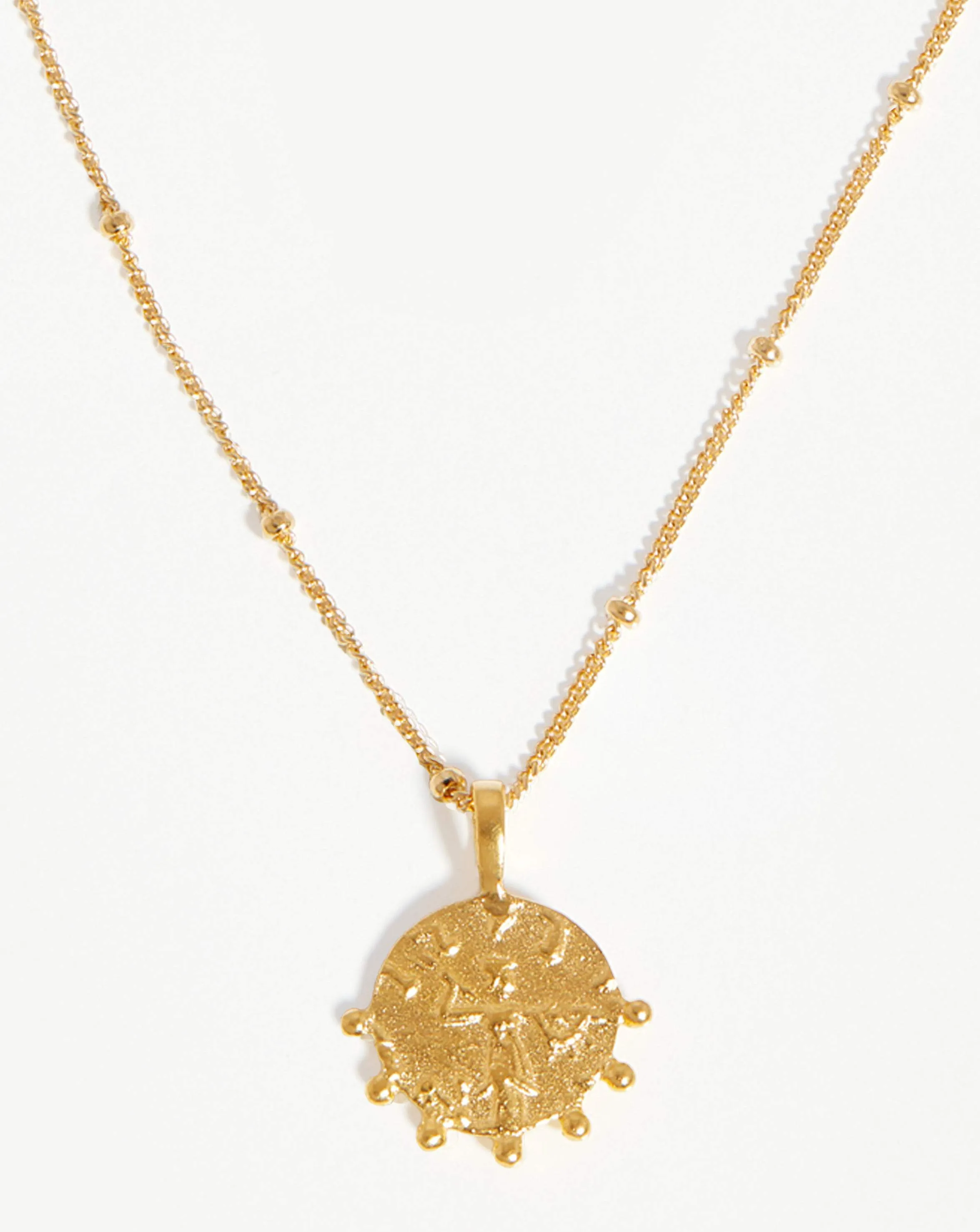 Lucy Williams Mini Beaded Coin Necklace