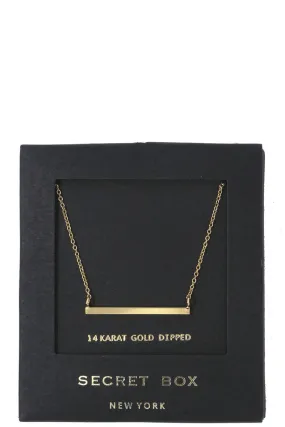 Metal Bar Pendant Necklace
