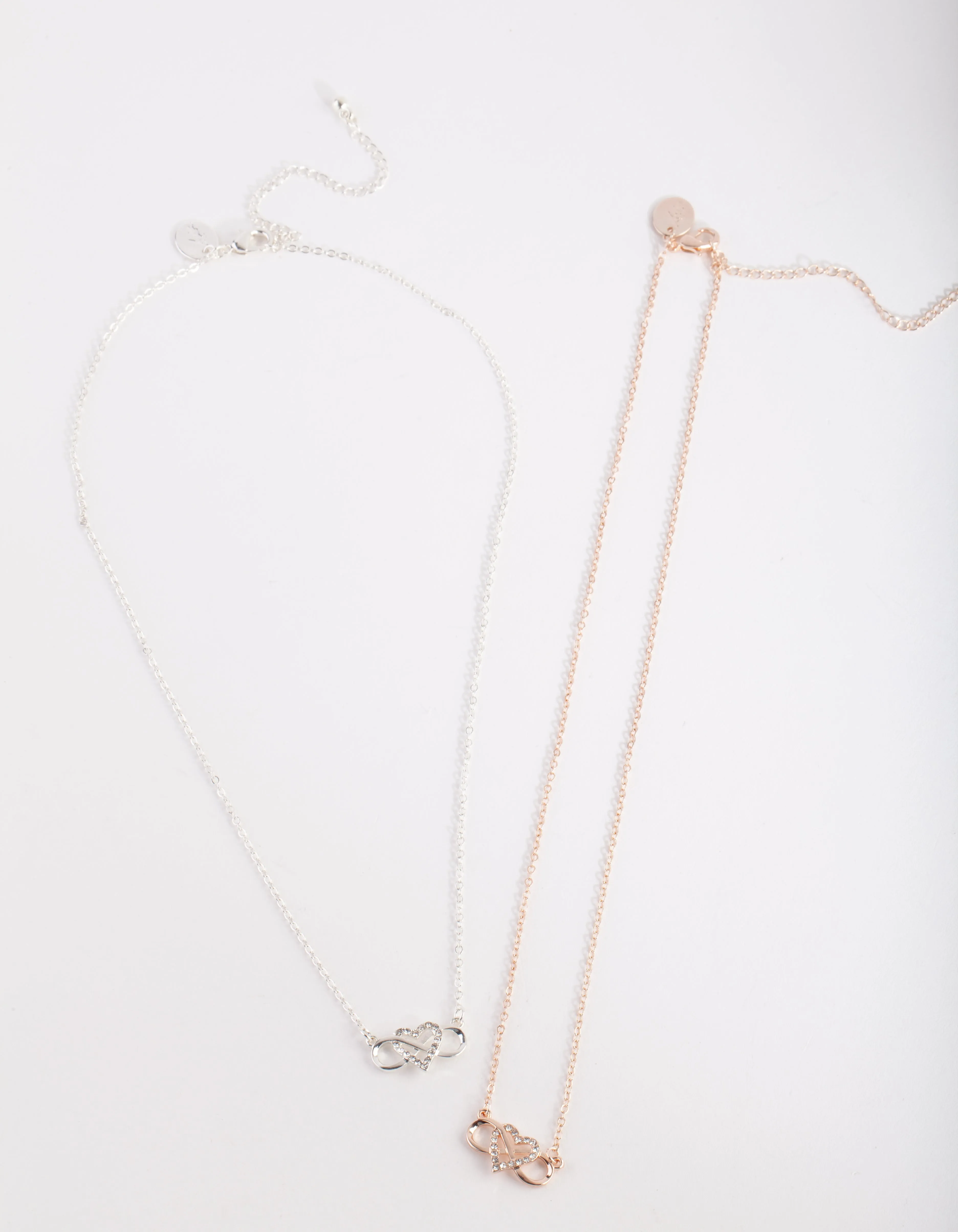 Mixed Metal Infinity Love Necklace