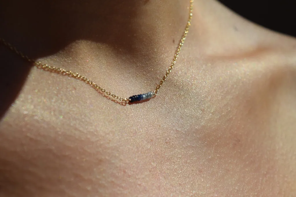 Moonstone Bar Necklace - June