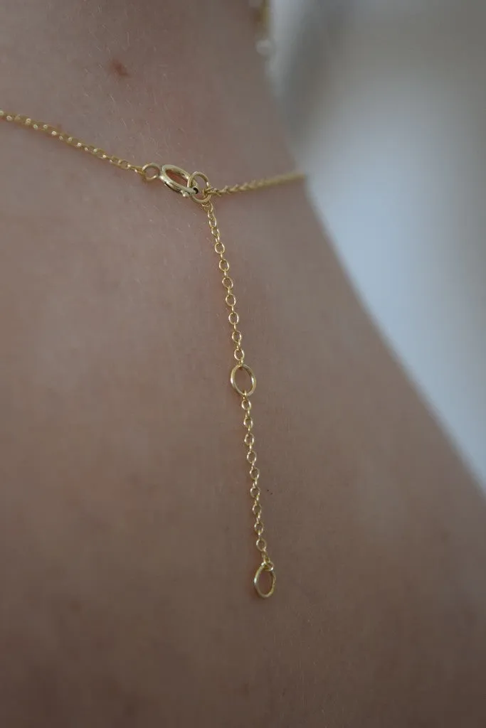 Moonstone Bar Necklace - June