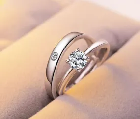 Mr. n Mrs. - Adjustable Finger Ring Set