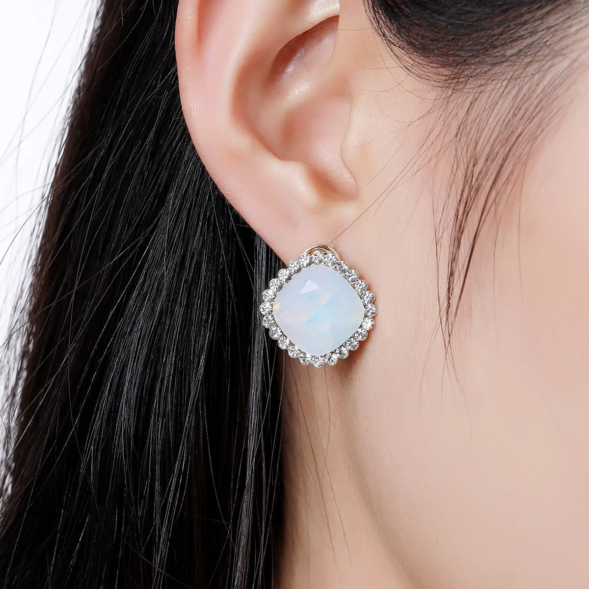Multicolor Moonlight Stud Earrings -KPE0315