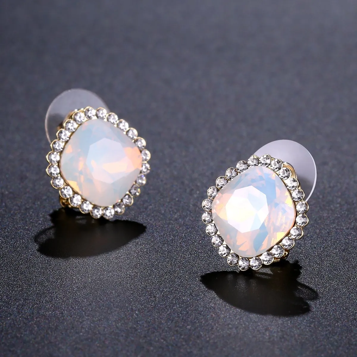 Multicolor Moonlight Stud Earrings -KPE0315