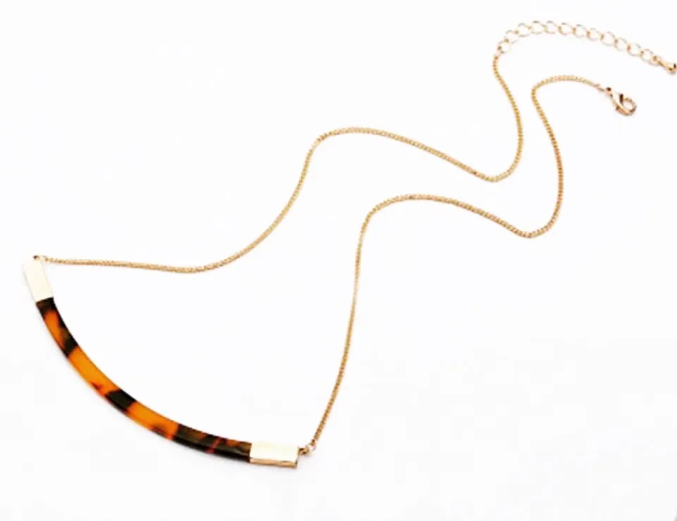 Necklaces - Tortoise Bar Necklace