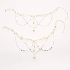 Ora Bridal Pearl Anklets