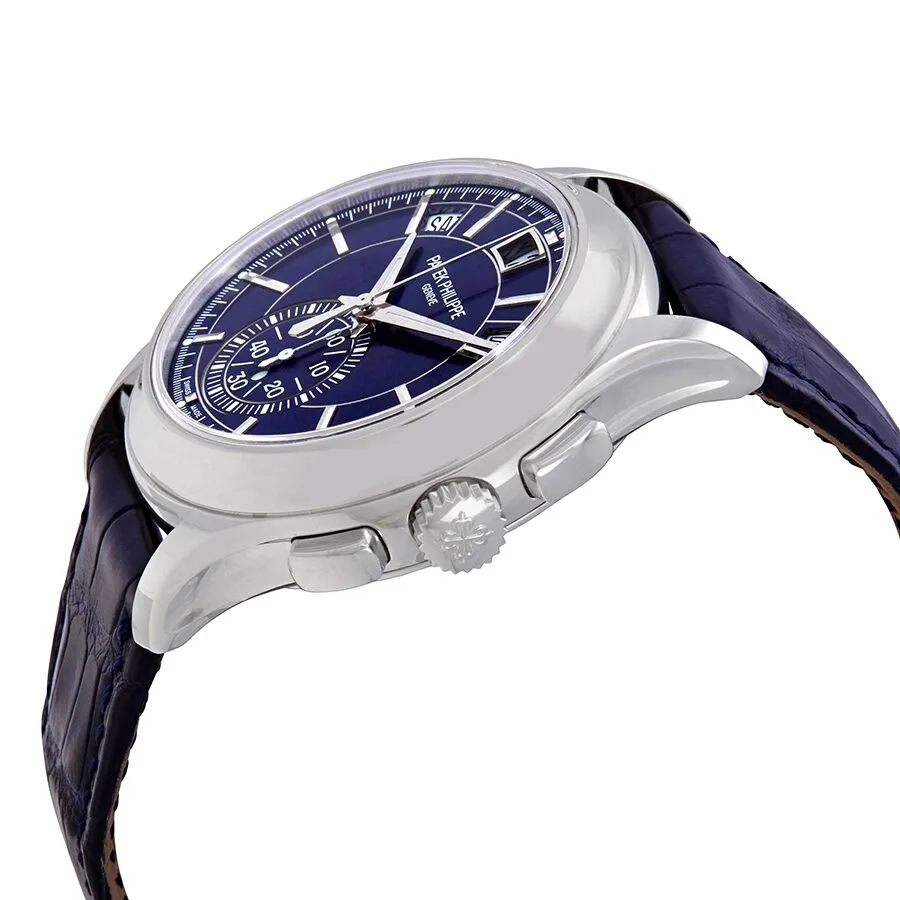 Patek Philippe Complications Blue Dial Annual Calendar Platinum Men's Watch 5905P-001