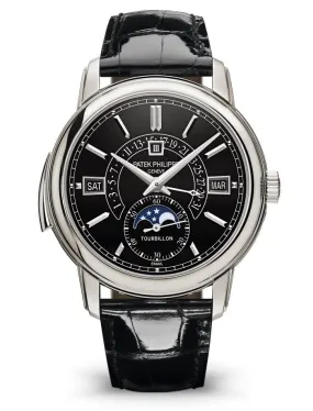 Patek Philippe Grand Complications Perpetual Tourbillon Black Dial Watch 5316P-001