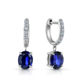 Pendant Mini Hoops - Sapphire