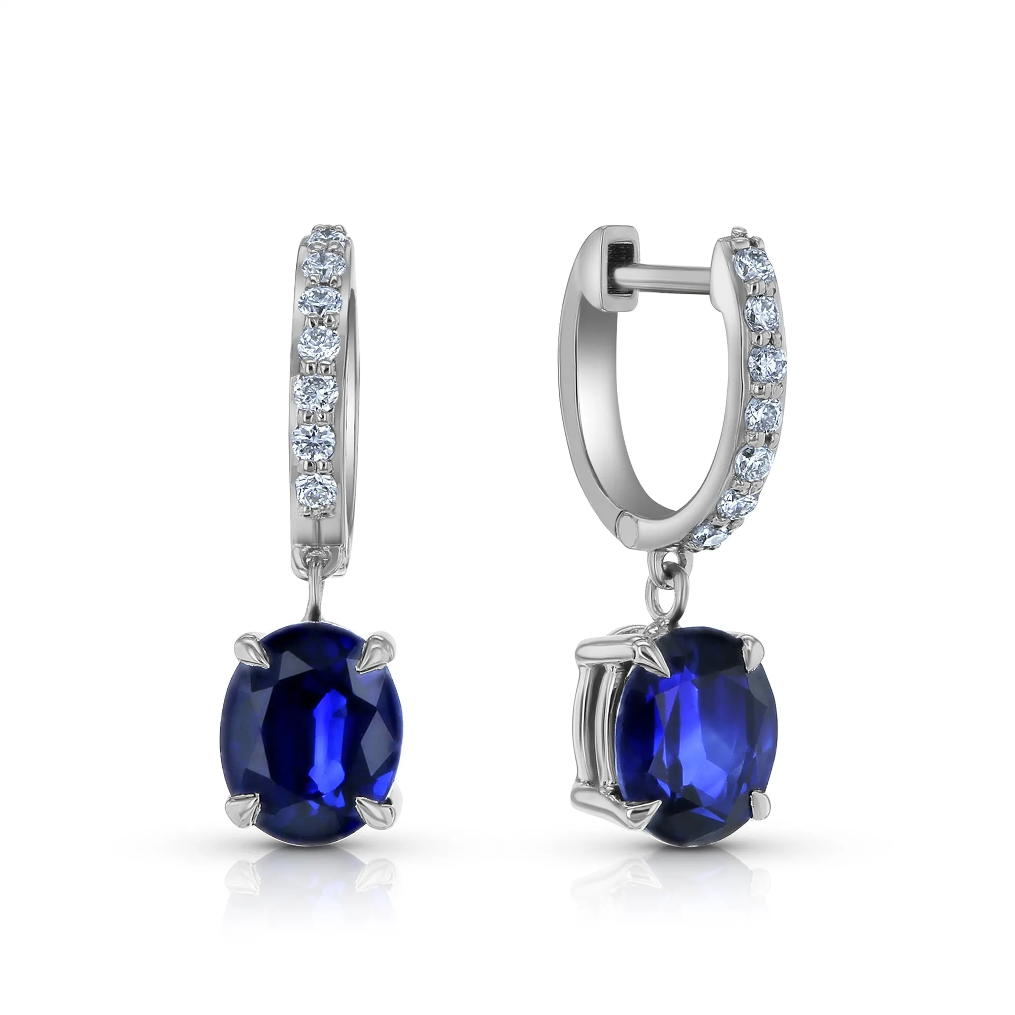 Pendant Mini Hoops - Sapphire