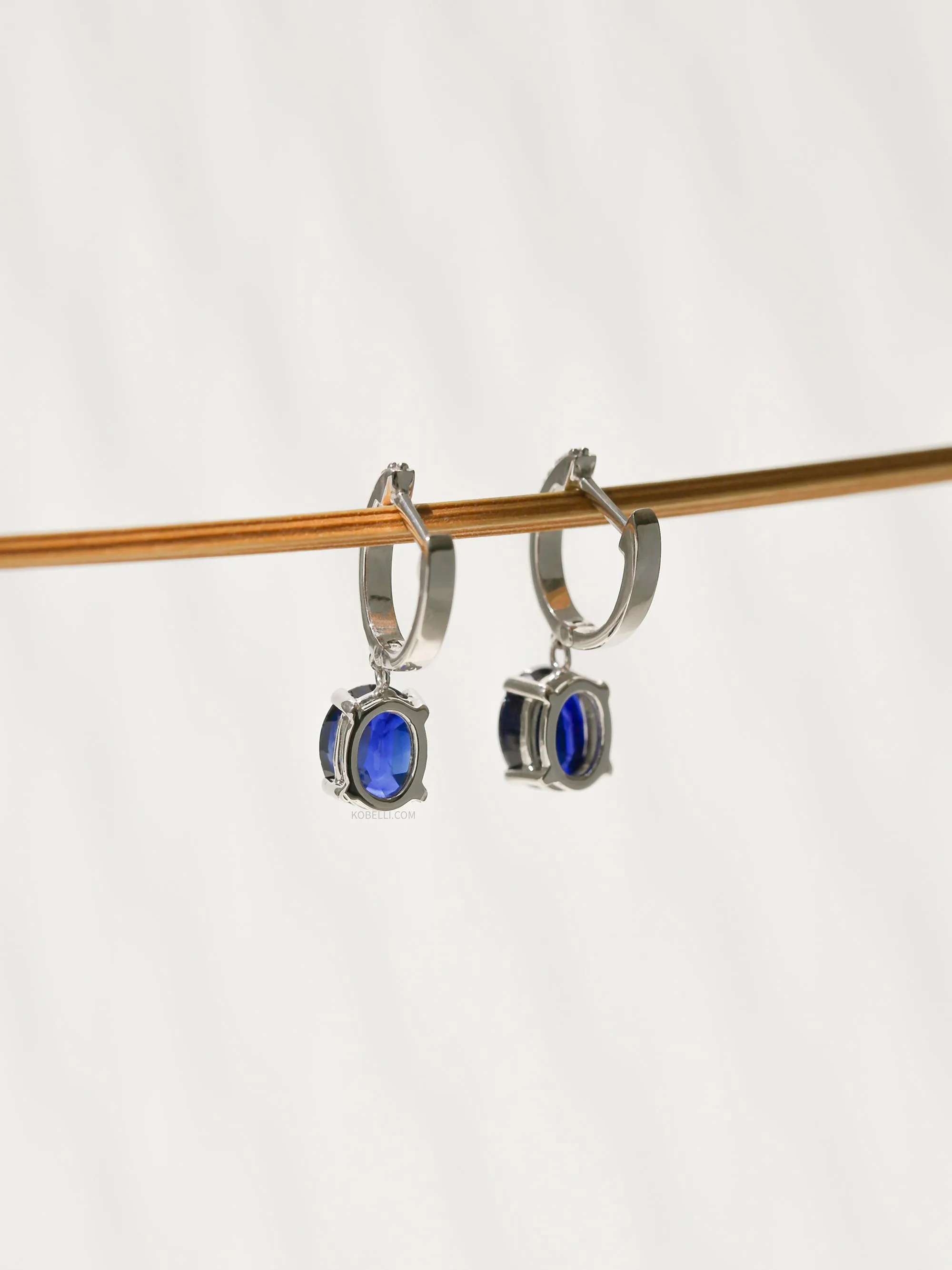 Pendant Mini Hoops - Sapphire