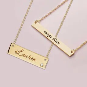 Personalized Bar Necklaces