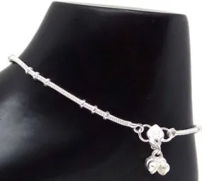 Plain silver plated Twinkling Graceful Women Anklets Bridal Fancy Payal