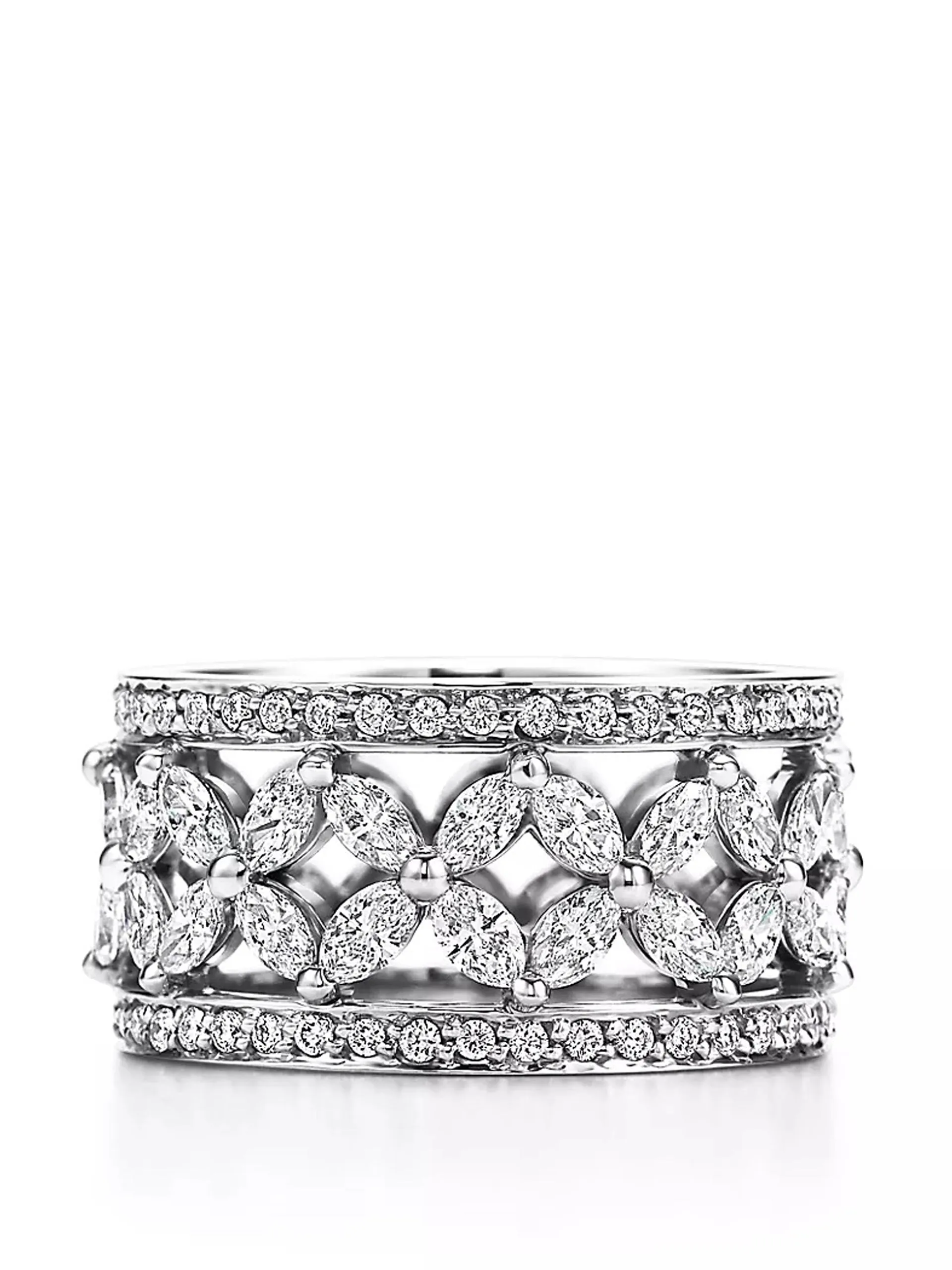 Platinum Victoria band ring