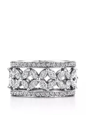 Platinum Victoria band ring