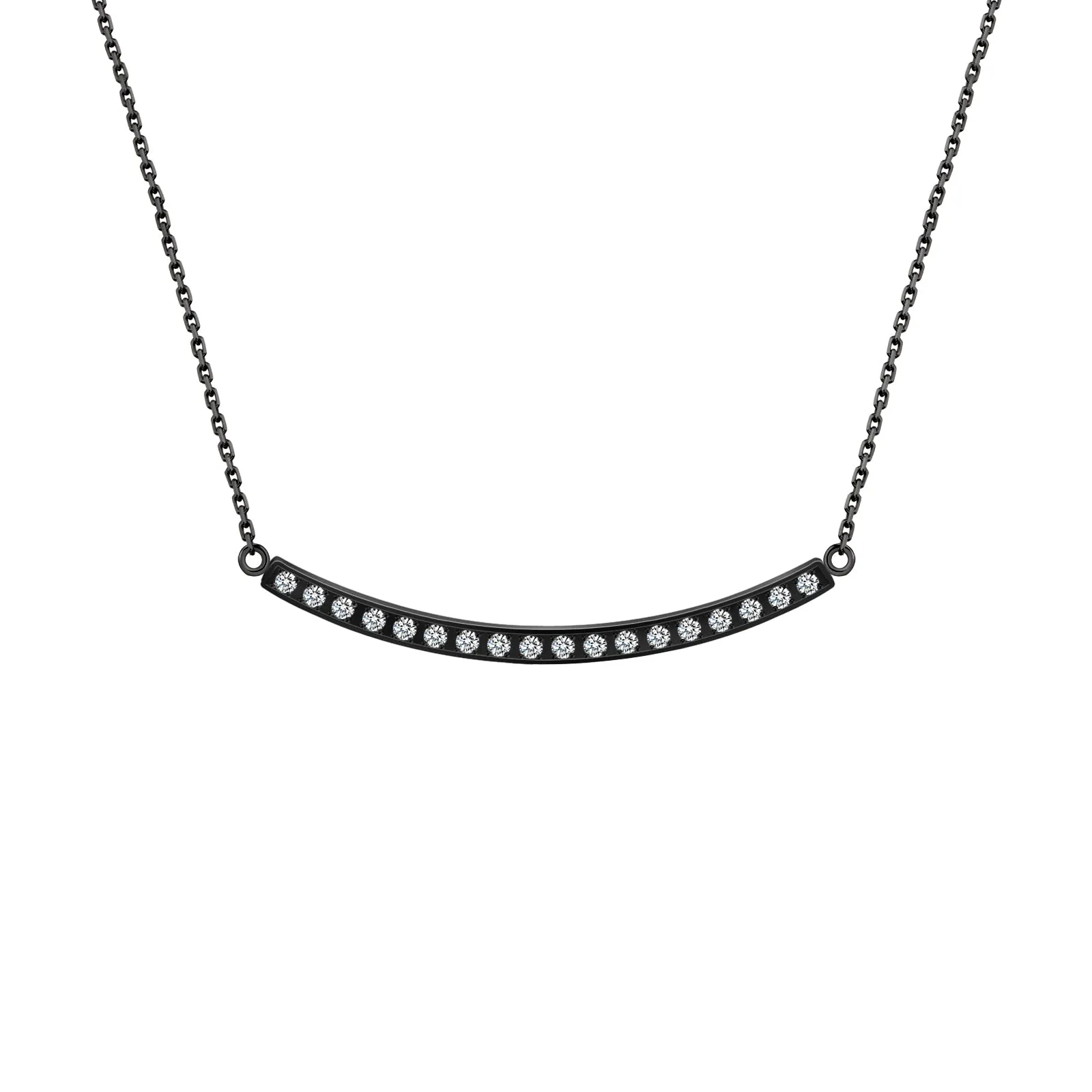 PT324W B.Tiff Mini "Smile" Adjustable Pendant Necklace