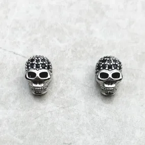 Punk Skull Diamond Stud Earrings