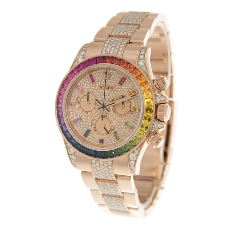 Rolex Cosmograph Daytona Chronograph Automatic Rainbow Pave Watch 116595RBOW-0002