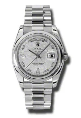 Rolex Day-Date Meteorite Dial Platinum President Automatic Ladies Watch 118206MTDP