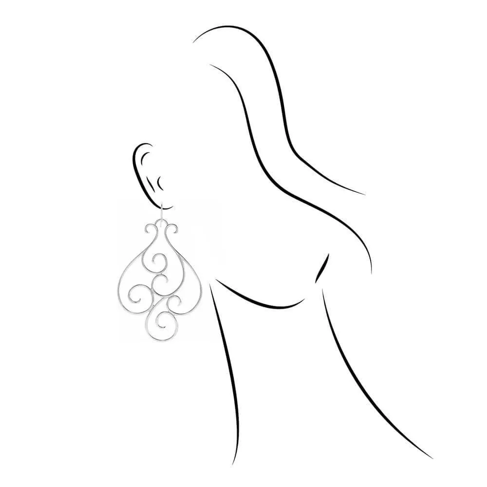 Scroll Dangle Earrings