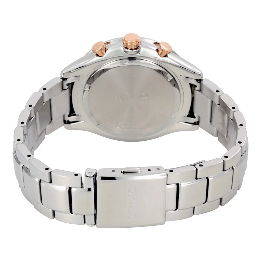 Seiko Chronograph Brown Dial Stainless Steel Men's Watch SPC151