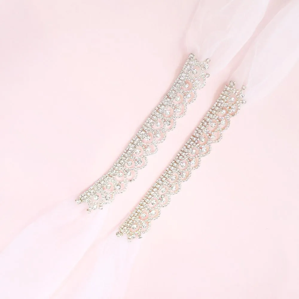 Shiloh Tulle Ribbon Bridal Anklets