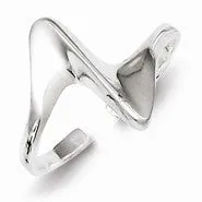 Sterling Silver Adjustable Polished Ring