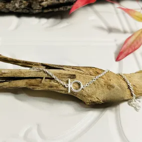 Sterling Silver Circle & Bar Bracelet