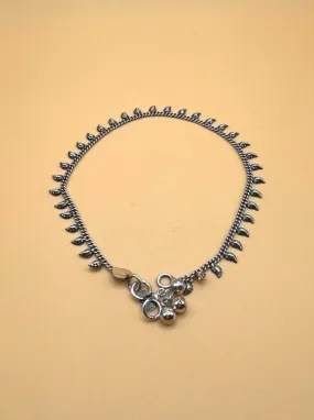 Sterling Silver Tibetan Leaf Anklets