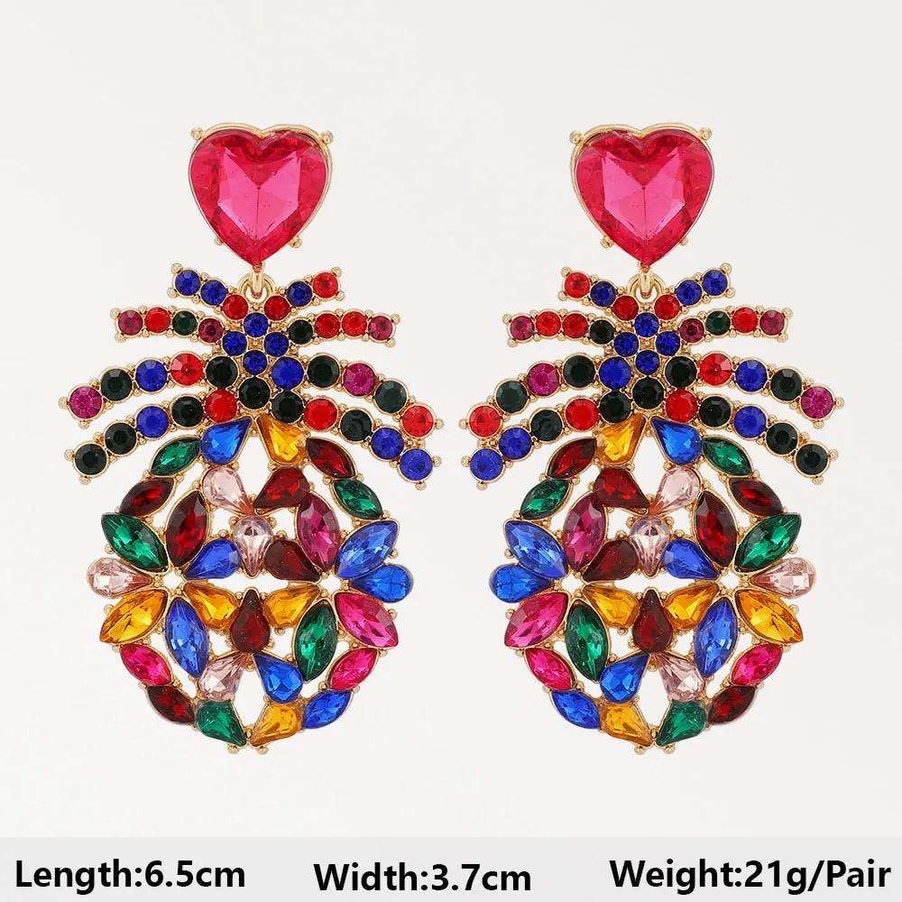 Summer Beach Beads Crystal Earrings