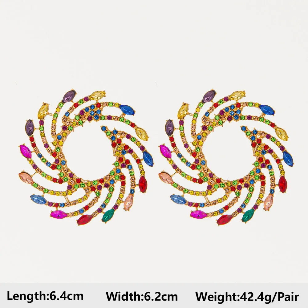 Summer Beach Beads Crystal Earrings