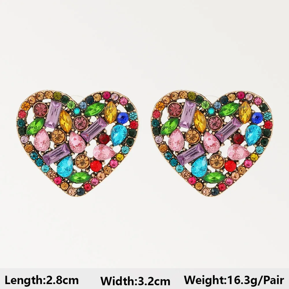 Summer Beach Beads Crystal Earrings