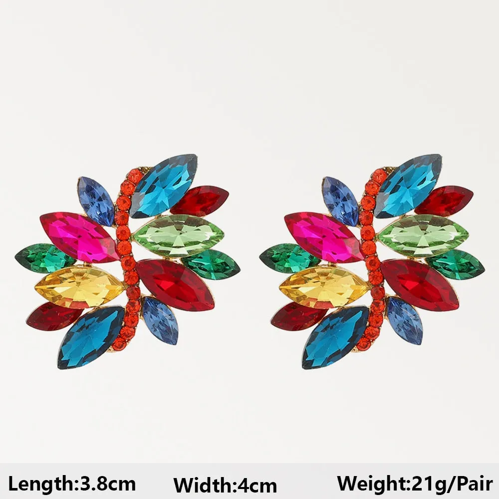 Summer Beach Beads Crystal Earrings