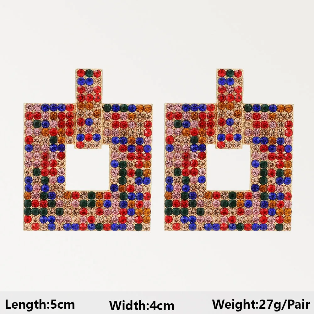 Summer Beach Beads Crystal Earrings