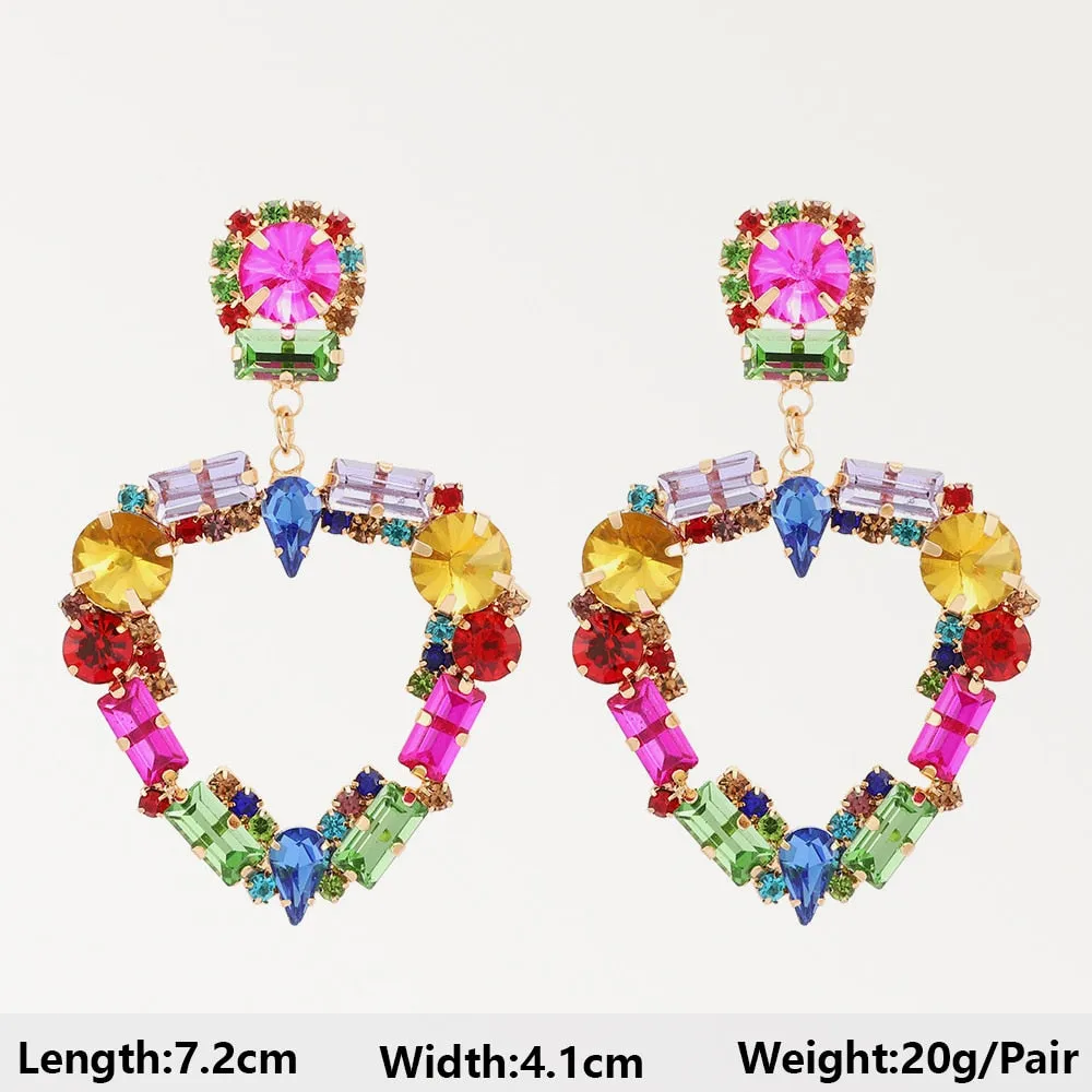 Summer Beach Beads Crystal Earrings