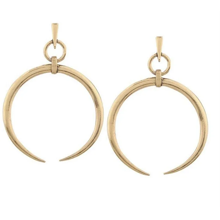 Vintage Moon Drop Earrings