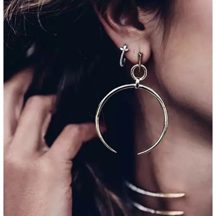 Vintage Moon Drop Earrings