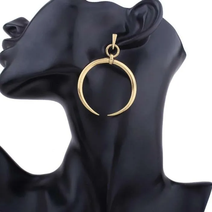 Vintage Moon Drop Earrings