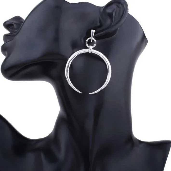 Vintage Moon Drop Earrings